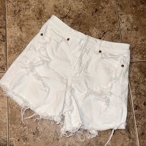 American Eagle high rise mom short white size 2